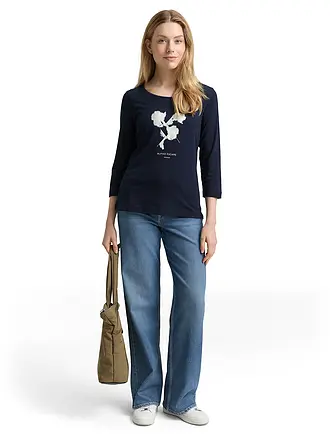 TOM TAILOR | Camiseta
Marca: TOM TAILOR
Color: negro
Categorías: Moda,Mujer
Largo de manga: Manga corta
Escote: Cuello redondo
Material: Jersey,Algodón,Elástico
Diseño: Estampado
Corte (Prenda superior): Regular
Estilo: Casual | dunkelblau